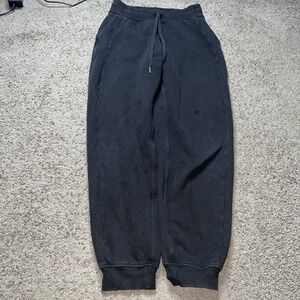 Lululemon Stretch High Rise Joggers Womens 6 Black Lightweight Gym Yoga